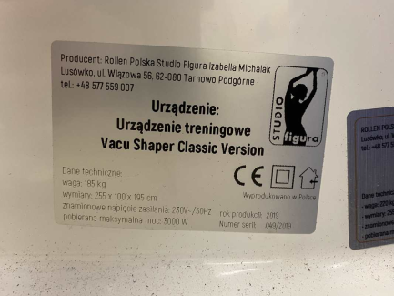 Zdjęcie przedmiotu: Cosmetic device - Vacu shaper