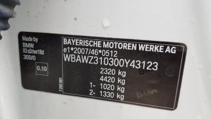 Zdjęcie przedmiotu: Bmw X3 Combi