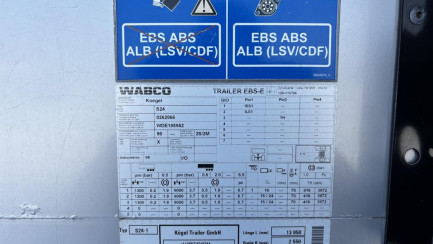 Zdjęcie przedmiotu: KOEGEL SN 24 CO24P90/910/13.95 Mega 35.0t Declaration of loss of registration certificate