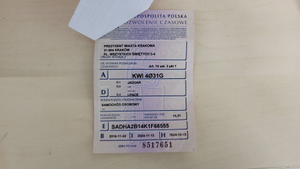 Zdjęcie przedmiotu: Jaguar I-Pace EV400 AWD S Oświadczenie o utracie DR