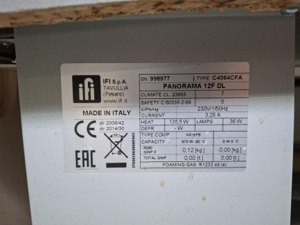 Zdjęcie przedmiotu: Холодильна вітрина для морозива IFI S.p.A. TAVULLIA PANORAMA 12F DL