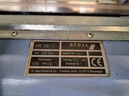 Zdjęcie przedmiotu: STOLL CMS 330 TC flat knitting machine