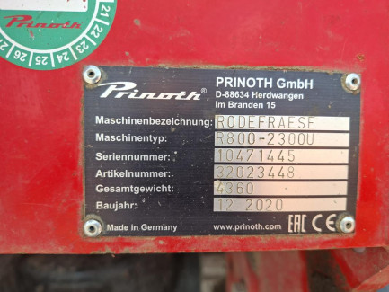 Zdjęcie przedmiotu: PRINOTH R800-2300U soil stabilizer
