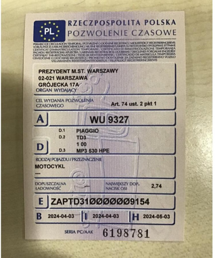 Zdjęcie przedmiotu: Piaggio MP 3 530 Exclusive