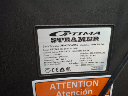 Zdjęcie przedmiotu: Workshop equipment set (OPTIMA STREAMER OPTIMA XD steam cleaner, SANTOEMMA HOT SAABRINA FOAM washing vacuum cleaner)