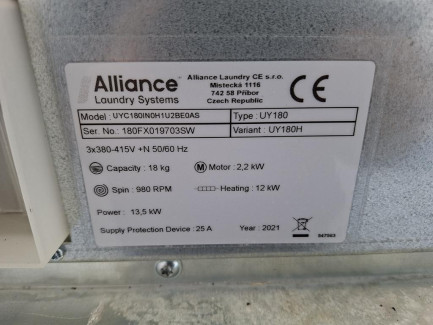 Zdjęcie przedmiotu: Washing machine-spindle ALLIANCE LAUNDRY (UNIMAC) UY-180