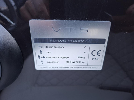 Zdjęcie przedmiotu: Моторний човен VTS FLYING SHARK 7.7