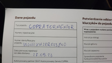 Zdjęcie przedmiotu: Cupra Formentor 1.5 TSI DSG