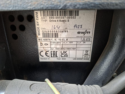 Zdjęcie przedmiotu: Інверторний зварювальний апарат EWM Taurus 405 Basic S