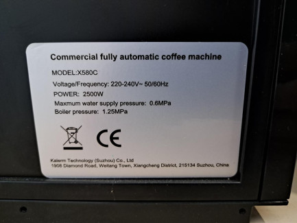 Zdjęcie przedmiotu: Ekspres ciśnieniowy do kawy FRESCO X580C + Lodówka MILK COOLER C5