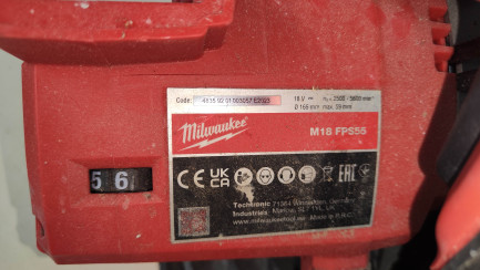 Zdjęcie przedmiotu: Zagłębiarka Milwakee M18 FPS55-0P