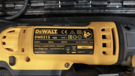 Zdjęcie przedmiotu: DeWalt DWE315KT Multi-Tool