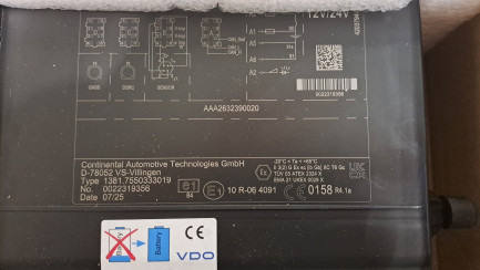 Zdjęcie przedmiotu: Цифровий тахограф VDO версії G2V2