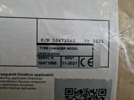 Zdjęcie przedmiotu: Mobile truck tire changer RAVAGLIOLI GRS 926.MOVIE