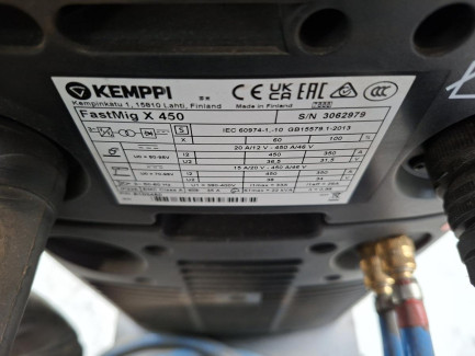 Zdjęcie przedmiotu: Модульна зварювальна система KEMPPI FASTMIG X450 + подавач дроту WFX300 + охолоджувальний блок