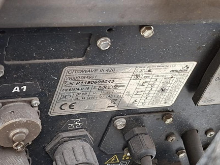 Zdjęcie przedmiotu: Modułowy system spawalniczy OERLIKON CitoWave III 420+ podajnik DMU W500 + chłodnica