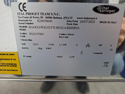 Zdjęcie przedmiotu: Вітрина для морозива ITAL-PROGET BANCO POZZETTI SENZA RISERVA P12/175BV