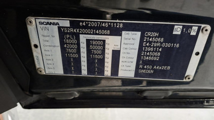 Zdjęcie przedmiotu: SCANIA R450 A 4x2 EB E6