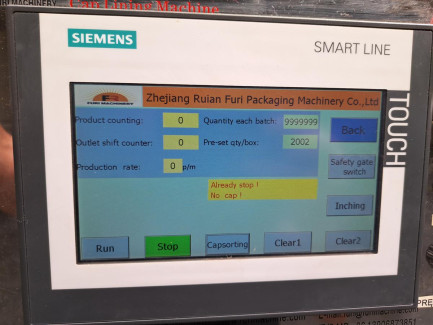 Zdjęcie przedmiotu: Automatic Cap Lining Machine FRTB-SD3-C