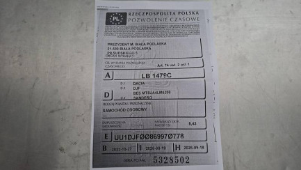 Zdjęcie przedmiotu: Dacia Sandero 1.0 Tce LPG E6 Comfort