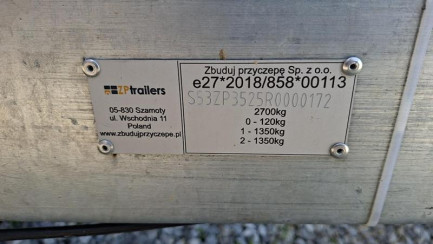 Zdjęcie przedmiotu: PRZYCZEPA GASTRONOMICZNA ZP TRAILERS ZP352