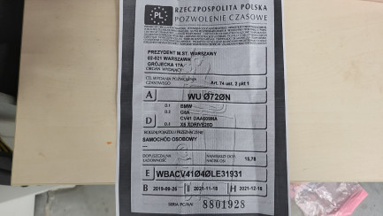 Zdjęcie przedmiotu: BMW X5 xDrive25d sport-aut Oświadczenie o utracie DR