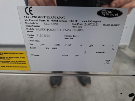 Zdjęcie przedmiotu: Вітрина для морозива ITAL-PROGET BANCO POZZETTI SENZA RISERVA P12/175BV