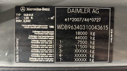 Zdjęcie przedmiotu: Mercedes-benz Actros E6 18.0t