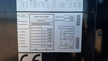 Zdjęcie przedmiotu: KOGEL SN24 Dropside