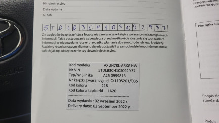 Zdjęcie przedmiotu: Toyota Highlander 2.5 Hybrid Executive