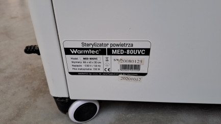 Zdjęcie przedmiotu: Повітряний стерилізатор Warmtec MED-80UVC