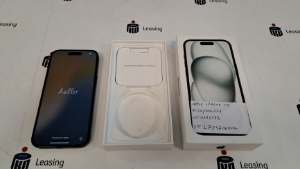 Zdjęcie przedmiotu: Smartfon / Telefon APPLE iPhone 15 128GB Czarny kod prod. MTP03HX/A