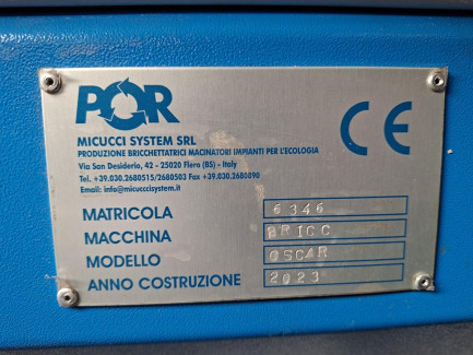 Zdjęcie przedmiotu: Гідравлічний брикетувальний прес POR OSCAR потужністю 9,3 кВт