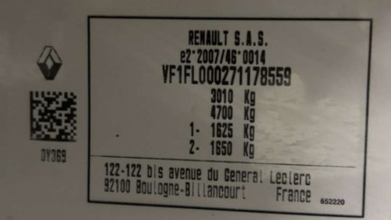 Zdjęcie przedmiotu: Renault Trafic Combi 2.0 dCi Equilibre EDC Declaration of loss of registration certificate