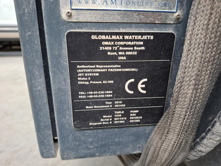Zdjęcie przedmiotu: Гідроабразивний різак OMAX GLOBALMAX 1530