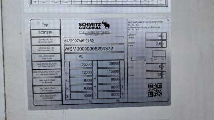 Zdjęcie przedmiotu: SCHMITZ SKO FP60 COOL/13.4 24 35.0t