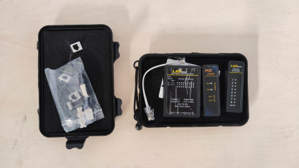 Тестер мережевих кабелів LogiLink Network Tools з PoE (WZ0015P)