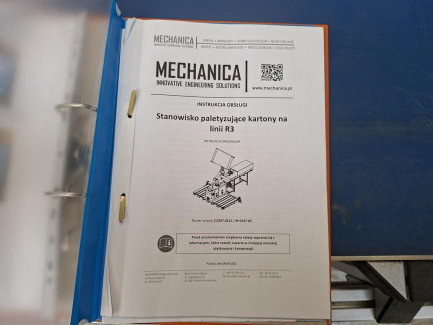 Zdjęcie przedmiotu: UR palletizing station for cartons MECHANICA M-0107-02