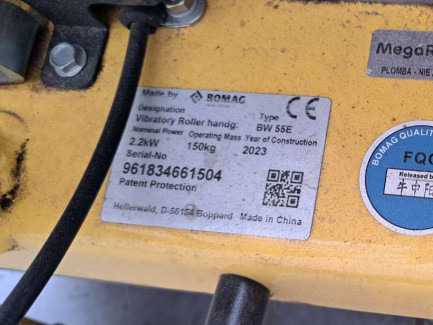 Zdjęcie przedmiotu: Однобарабанний каток Bomag BW55e з ручним керуванням