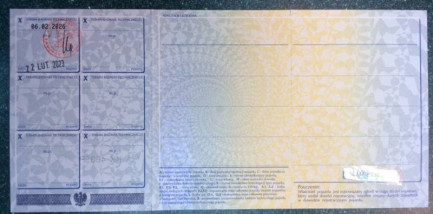 Zdjęcie przedmiotu: STIM S23 3.5t 06H 3500GT Oświadczenie o utracie DR