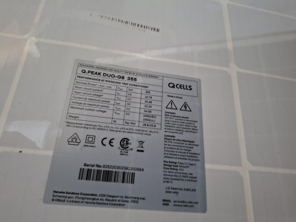 Zdjęcie przedmiotu: Elements of a photovoltaic installation with a capacity of 25.56 kWp