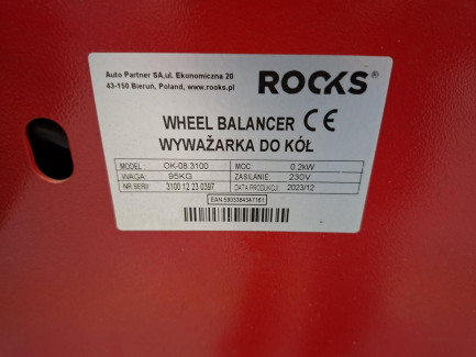 Zdjęcie przedmiotu: Workshop equipment set (VIAKEN X520 air conditioning service station, ROCKS OK.-08.3100 wheel balancer)