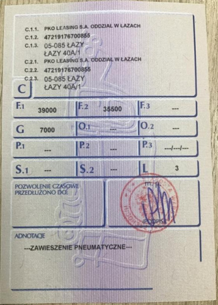 Zdjęcie przedmiotu: KASSBOHRER XS Mega 39.0t