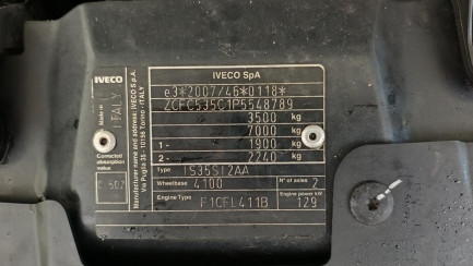Zdjęcie przedmiotu: Iveco Daily 35S18H E6 3.5t
