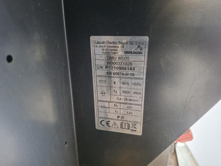 Zdjęcie przedmiotu: Modułowy system spawalniczy OERLIKON CitoWave III 420+ podajnik DMU W500 + chłodnica