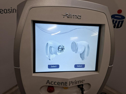 Zdjęcie przedmiotu: ALMA Accent Prime medical device designed for skin firming and body shaping treatments, including body and face shaping, cellulite reduction, skin firming and rejuvenation