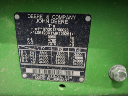 Zdjęcie przedmiotu: Сільськогосподарський трактор JOHN DEERE 6120R