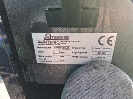 Zdjęcie przedmiotu: Silvaro CS 440 Chipset self-propelled chipper