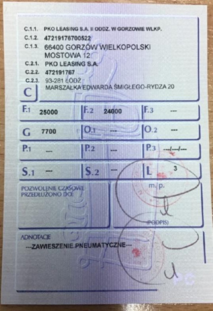 Zdjęcie przedmiotu: ROLFO HERCULES C3 GEGCBEDA 24.0t Заява про втрату реєстраційного свідоцтва