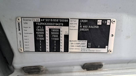 Zdjęcie przedmiotu: SCANIA R460 Super E6 18.0t 4x2 EB